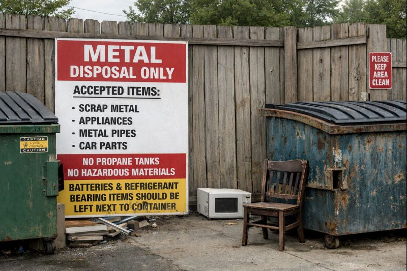 Indiana Dumpster Rules for Metal and Furniture Disposal