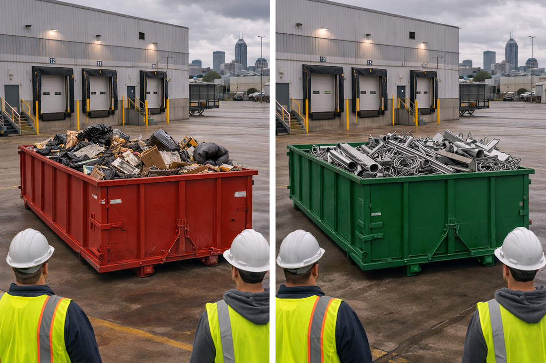 Indianapolis Metal Recycling Dumpsters vs Trash Dumpsters: Cost Differences