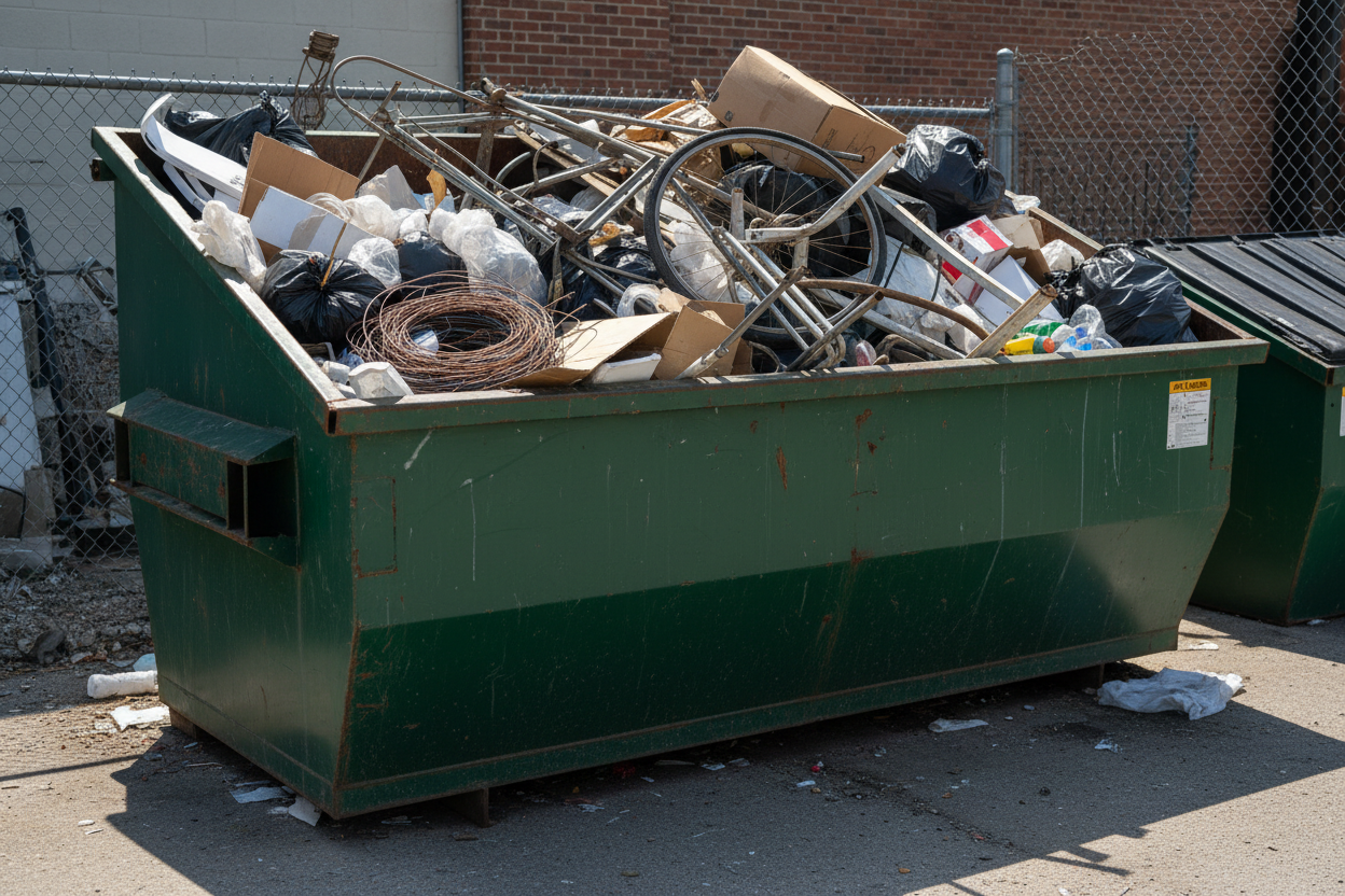 What Happens When Metal Is Mixed Into Trash Dumpsters