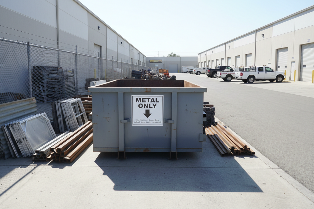 Metal Only Dumpsters Explained for Commercial Properties